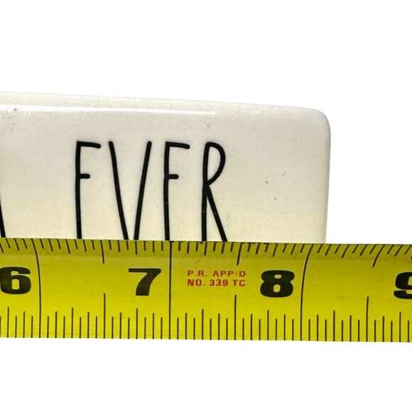 Rae Dunn BEST GRANDPA EVER Ceramic Desk Nameplate Sign Paperweight Office Decor - Picture 8 of 9